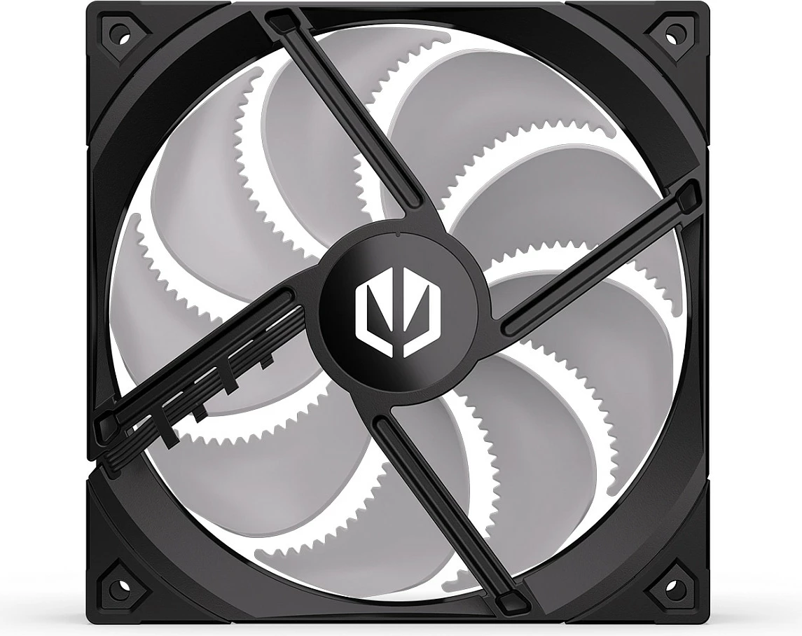 Ventilator kasë Endorfy Fluctus 140 PWM ARGB, 140mm, FDB, ARGB 5V, zi/bardhë