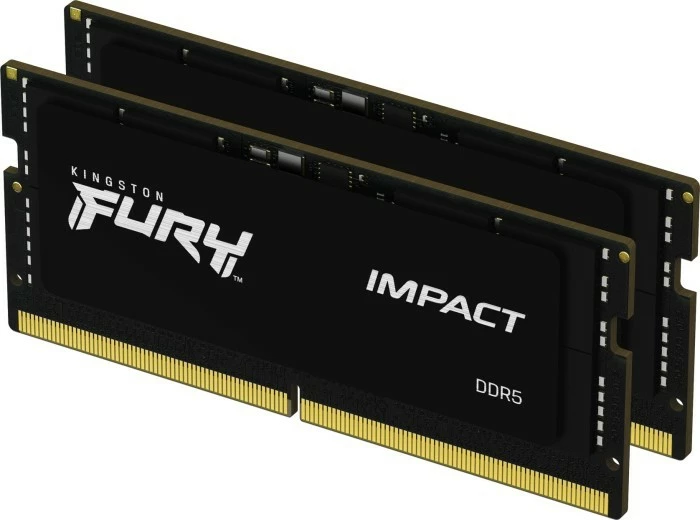 RAM Memorje Kingston Fury Impact DDR5 SODIMM 64GB (2x32GB), 4800 MHz, CL38, Set