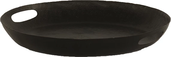 Tabaka DAHLIA për shërbim, alumin i zi, 40x40x6 cm