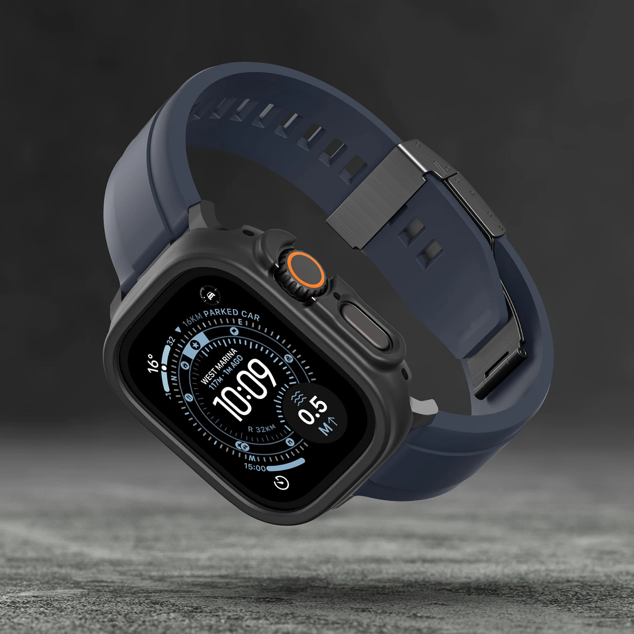 Mbështjellës mbrojtës për Smartwatch, AmazingThing, Minimal Case, për Apple Watch Ultra 3 49 mm, i zi