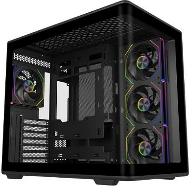 Kasë Cooler Master Elite 600 ARGB, Midi Tower, Tempered Glass x2, e zezë