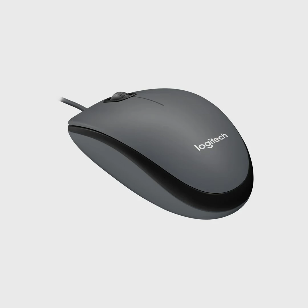 Maus Logitech M100 me kabllo, USB, i zi