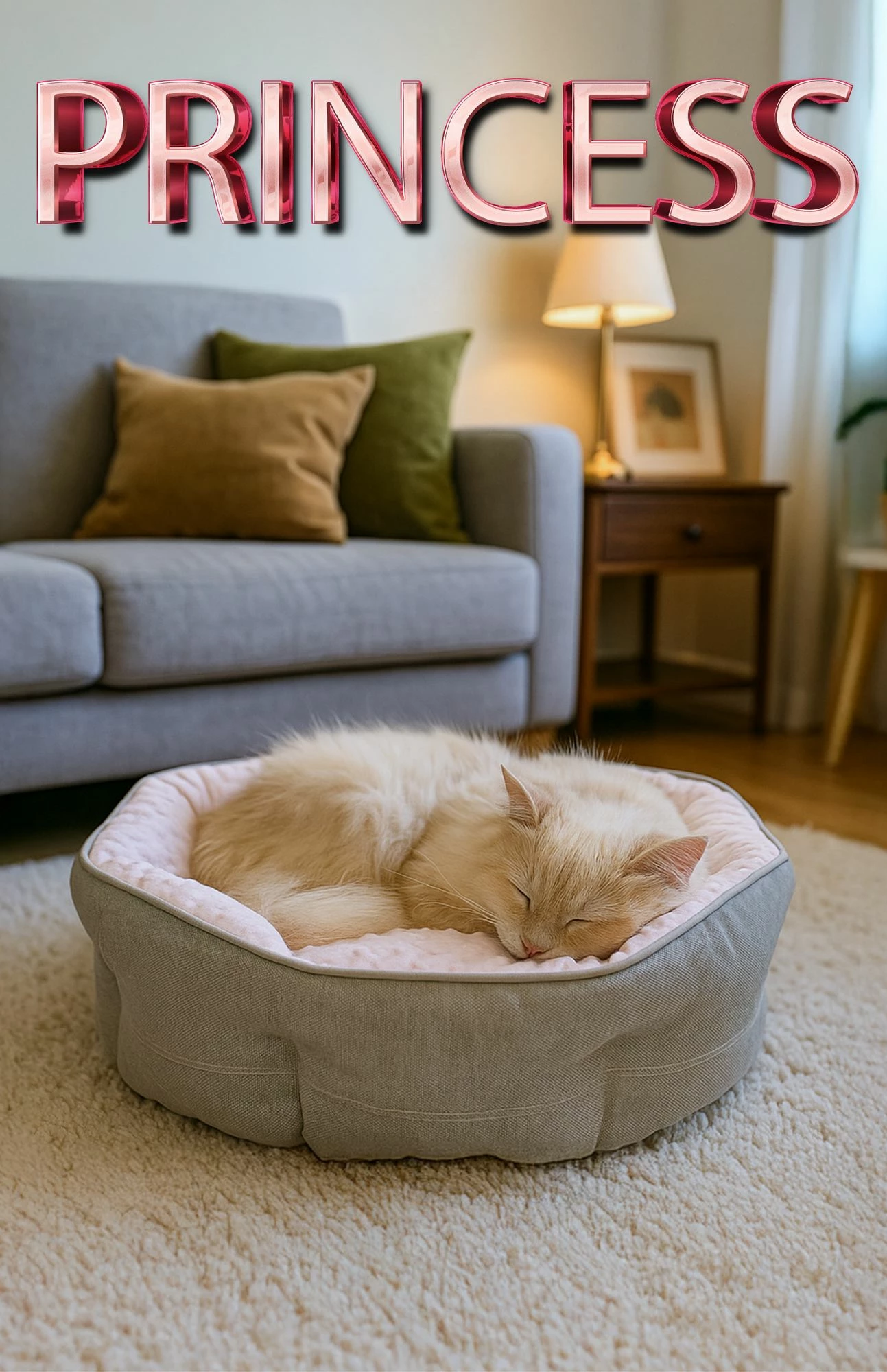 Shtrat për kafshë shtëpiake Princess L, rozë, Paws & Whiskers