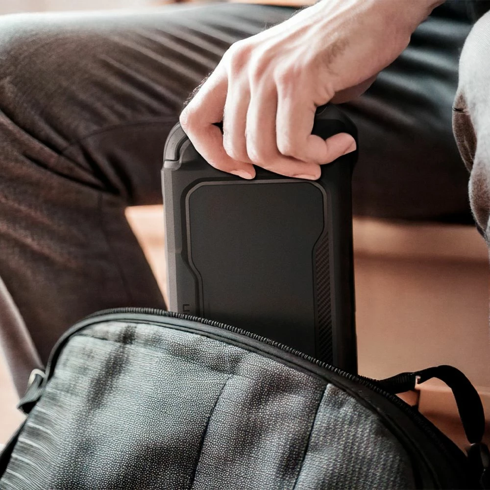 Mbështjellës Spigen Rugged Armor për Nintendo Switch 2, i zi mat