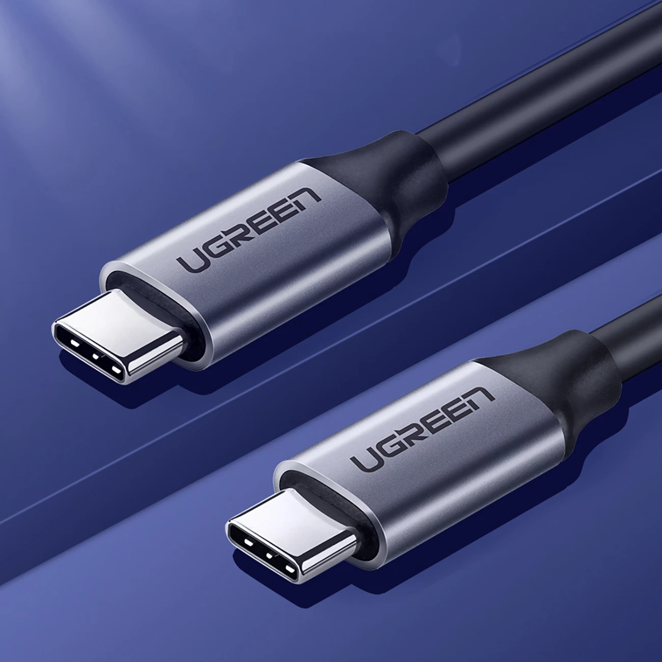 Kabllo USB-C në USB-C Ugreen US161 50751, 1.5m, Gri