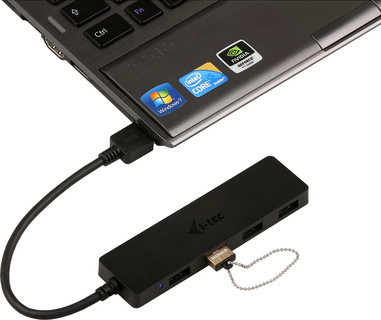 USB hub i-tec Advance, 4x USB-A USB 3.2 Gen 1, 5Gbps, 0.2m, i zi