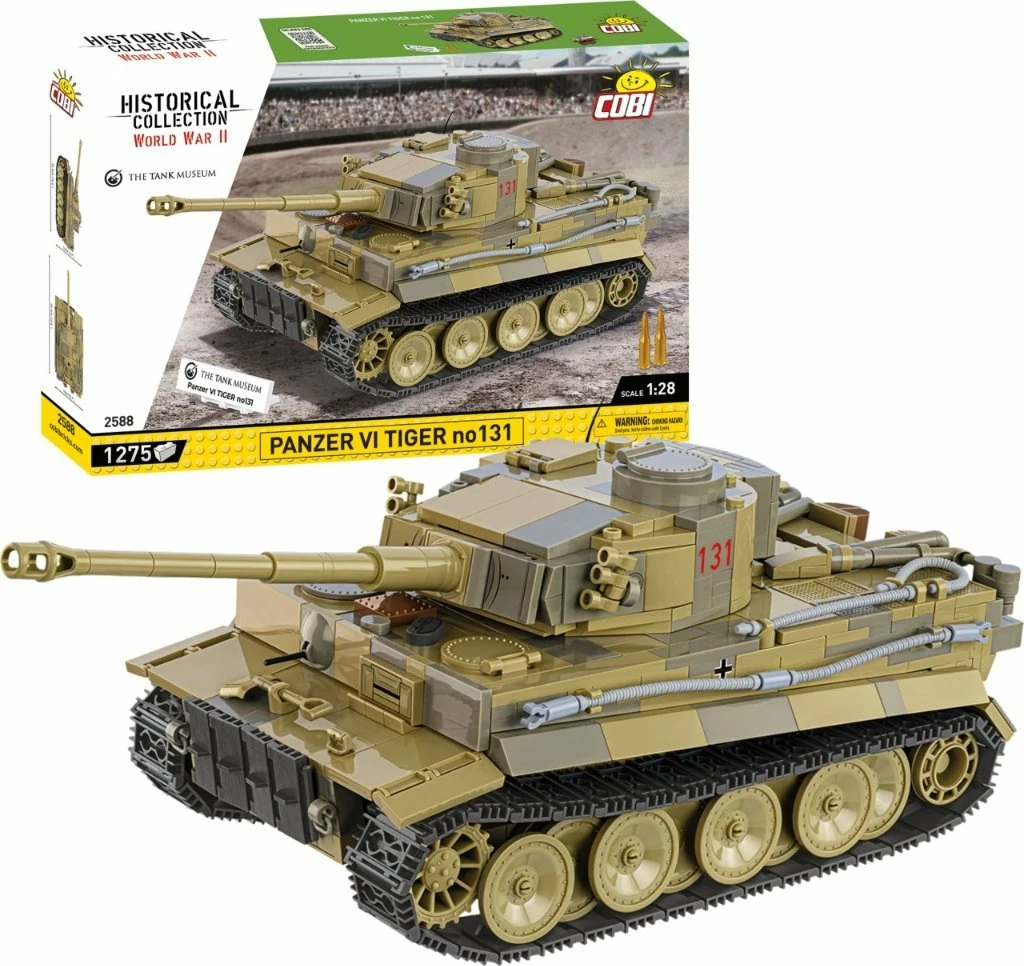 Set bllokesh ndërtimi Cobi Panzer VI Tiger No.131, 1275 pjesë, shkallë 1:28
