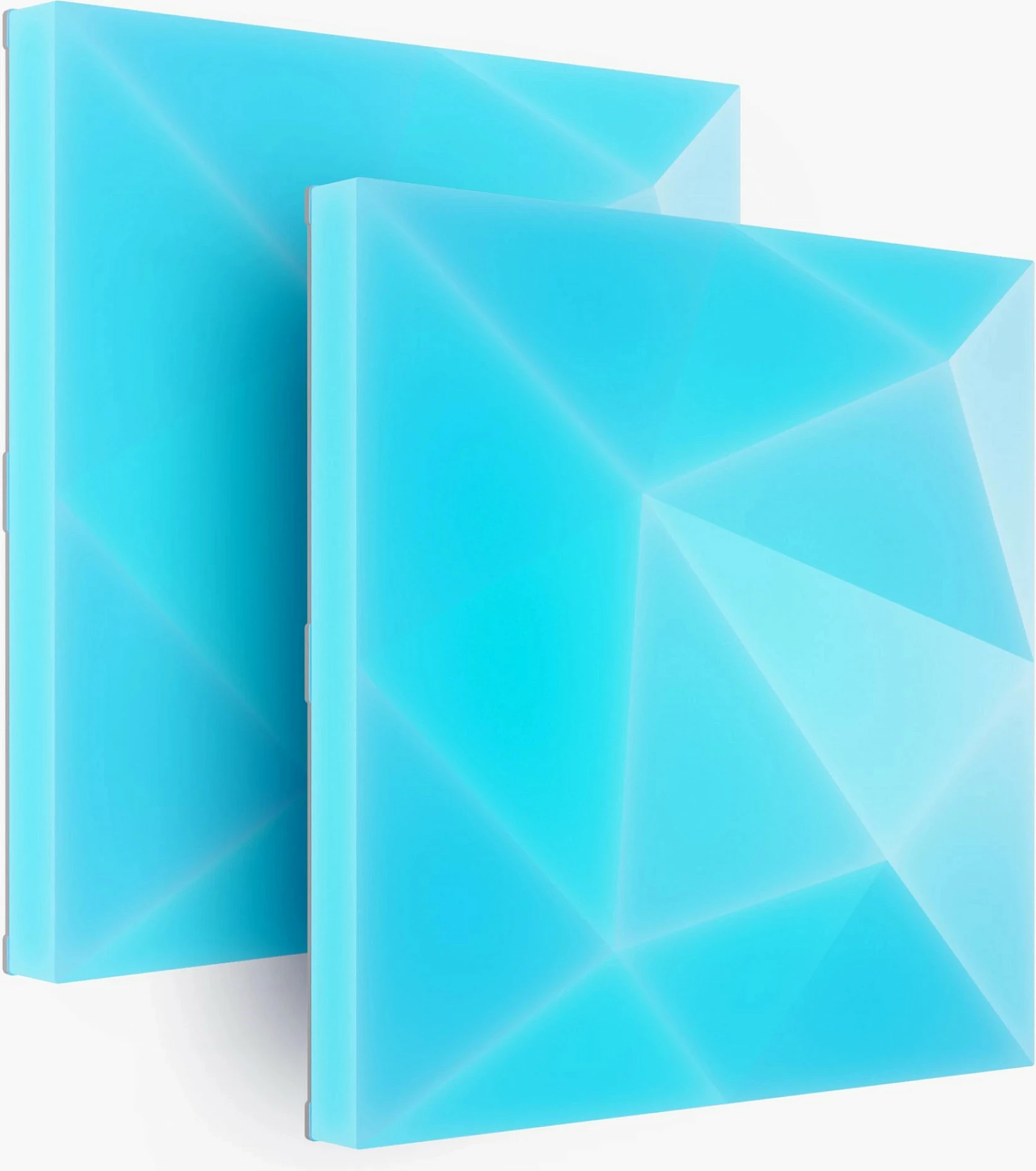 Panel dritash smart Nanoleaf Blocks Textured Squares Expansion Pack, 2 copë, RGB, dimmable, katror, blu