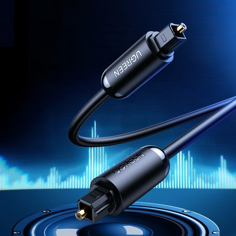 Kabllo audio optike Ugreen AV122 70891, Toslink/SPDIF, 1.5m, e zezë