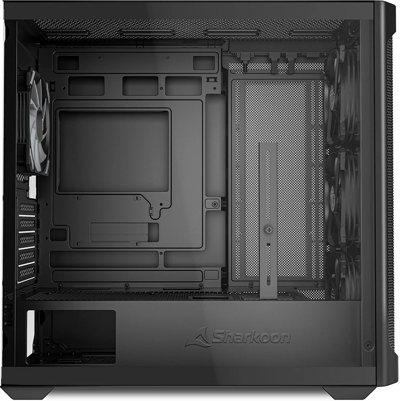 Kasë Sharkoon MK4W RGB Micro-ATX, xham i temperuar, e zezë