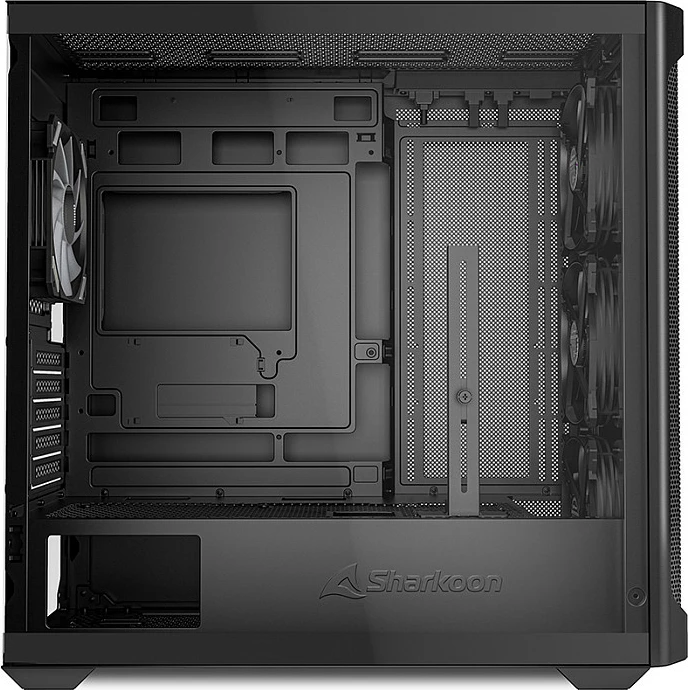 Kasë Sharkoon MK4W RGB Micro-ATX, xham i temperuar, e zezë