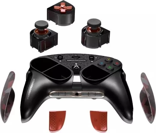 Set module për kontrollor Thrustmaster ESWAP X Red Color Pack, 7 module + 2 kapakë mini-stick, Hot Swap, për Xbox/PC, kuqe kamuflazh