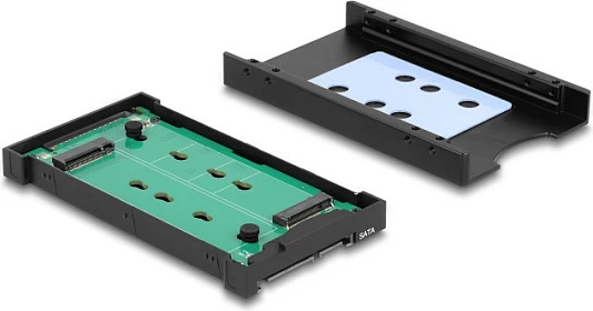 Adapter SSD DeLOCK 64301 U.2 në M.2 NVMe/SATA, 2.5", i zi