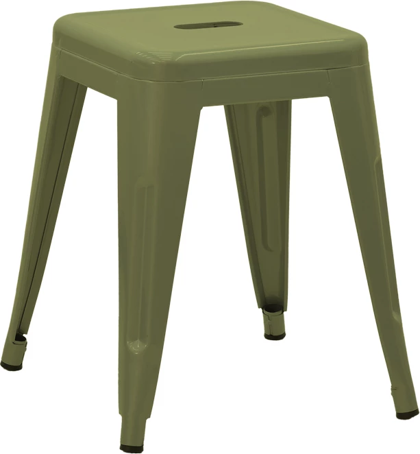 Karrige për bar Utopia, metal, ngjyrë ulliri e errët, 30x30x45cm