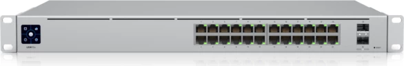Switch Ubiquiti USW-Pro-24, 24-Port GbE + 2x 10G SFP+, Layer 3, rack 1U, argjend