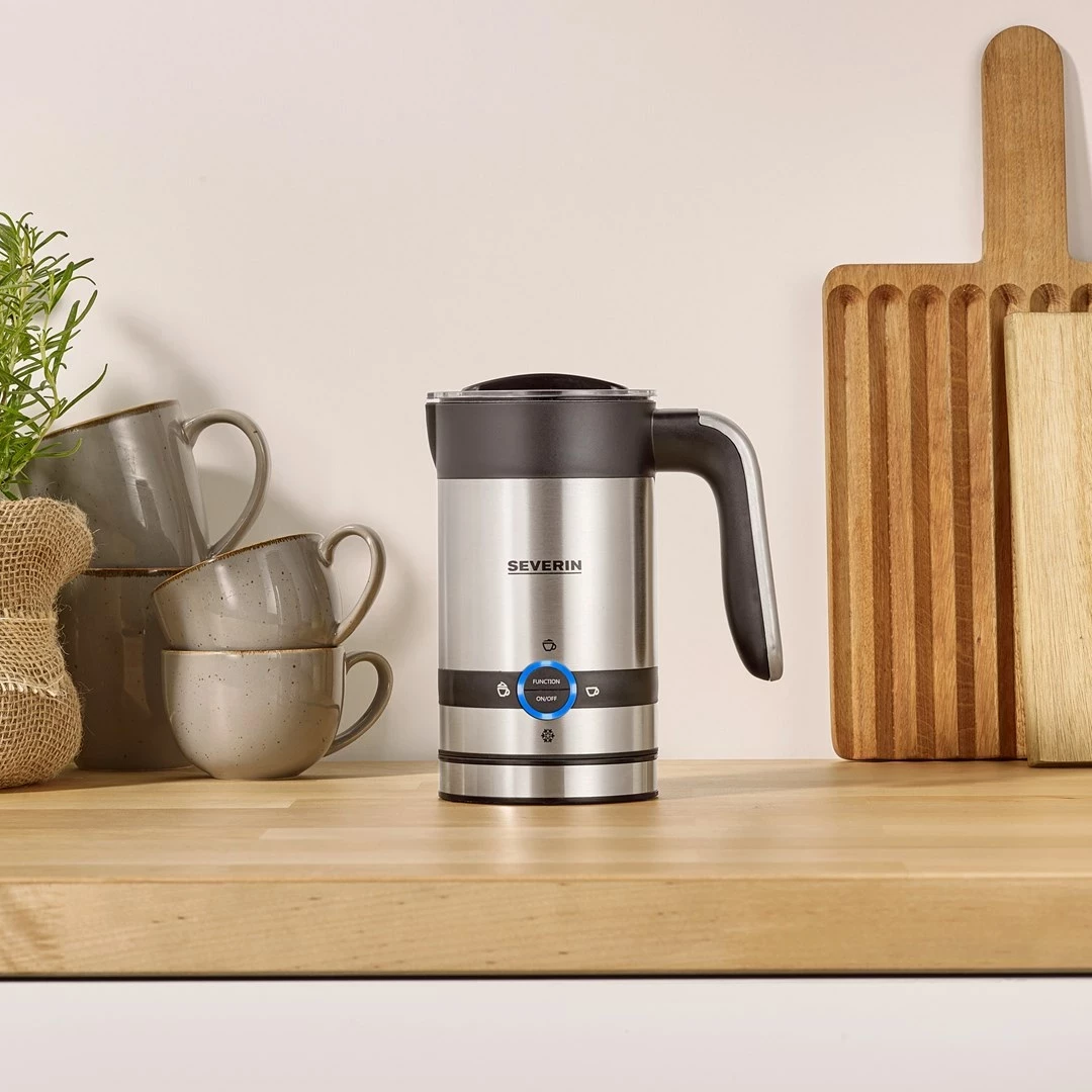 Shkumëzues qumështi SEVERIN SM 3584, automatik, 100 ml, i zi/inox
