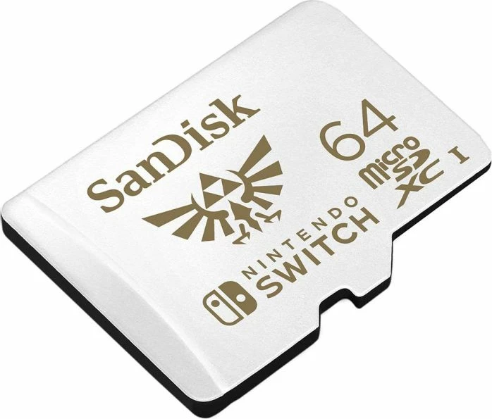 Kartelë memorje microSDXC SanDisk SDSQXAT-064G-GNCZN 64GB, deri 100MB/s lexim, 60MB/s shkrim, U3/C10/A1/UHS-I, për Nintendo Switch, bardhë