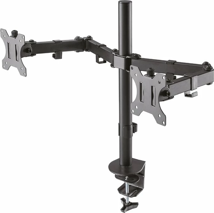 Mbajtës tavoline për dy monitorë Neomounts FPMA-D550DBLACK, i zi