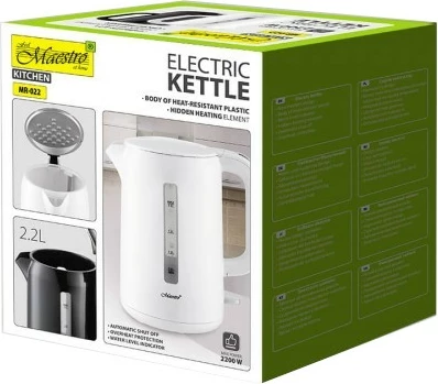 Çajnik elektrik Feel-Maestro MR-022-WHITE 2.2L 2200W i bardhë