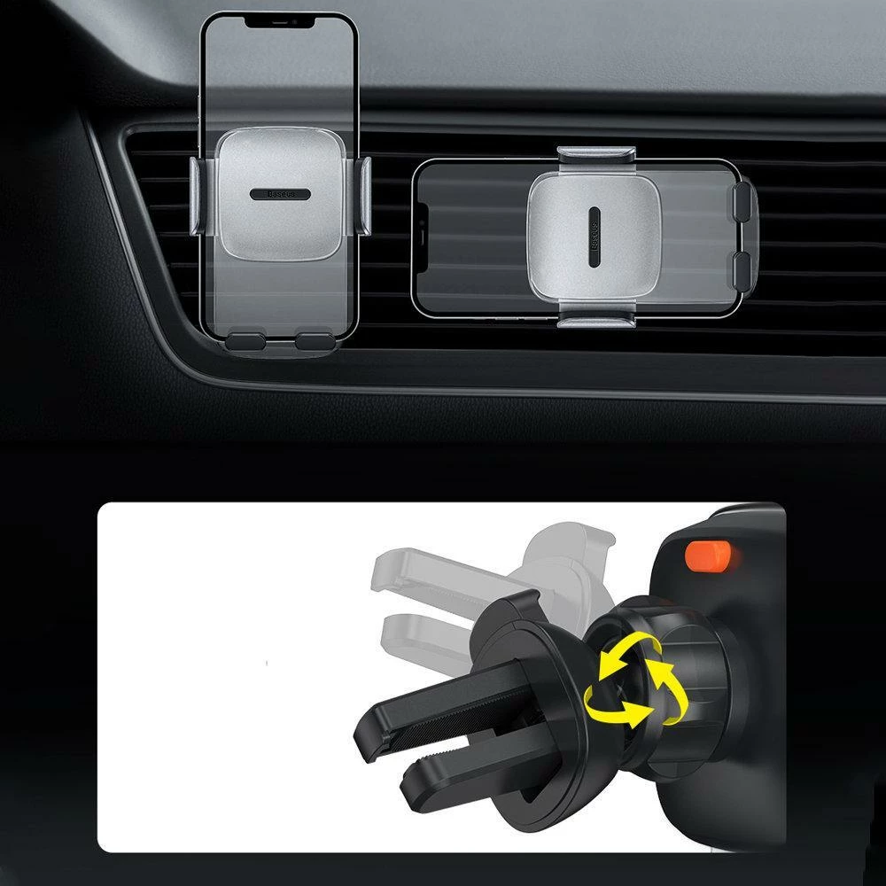 Mbajtës telefoni për makinë Baseus Easy Control Clamp SUYK000-001, i zi
