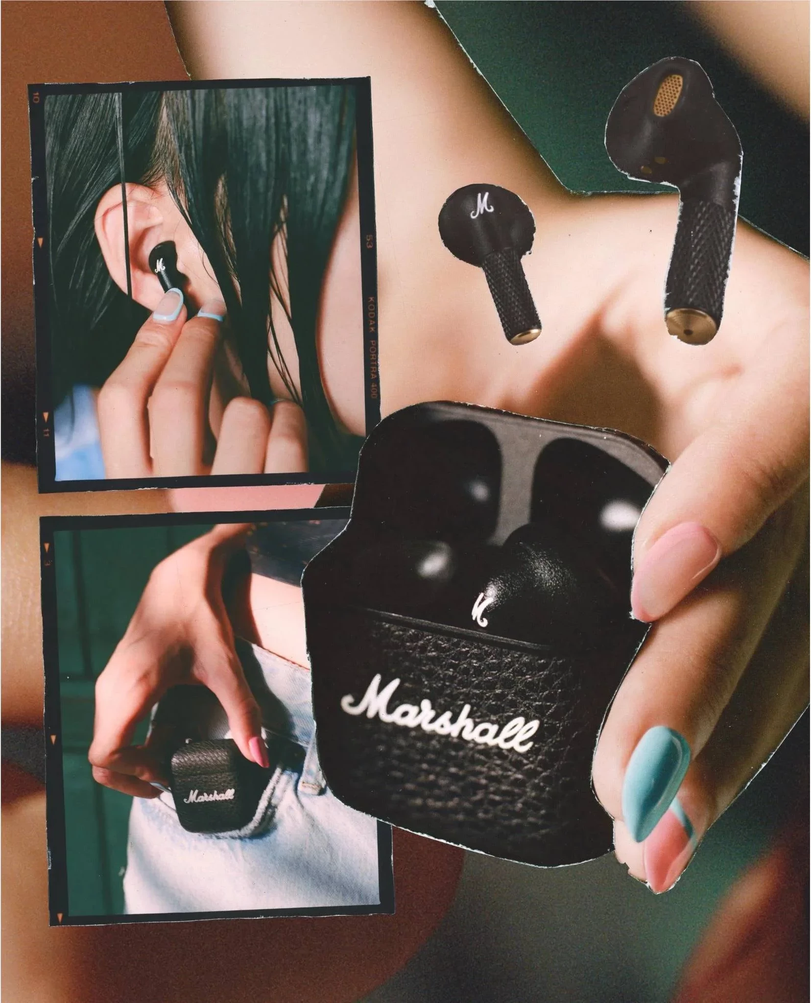 Kufje True Wireless, Marshall Minor IV, 30 orë bateri, Bluetooth multipoint, IPX4, e zezë