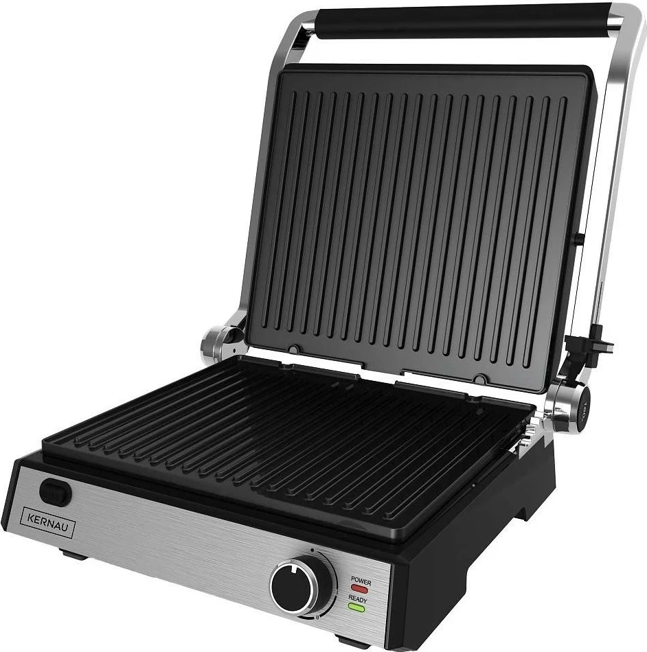 Grill kontakti Kernau KSG 251, pllaka qeramike, inox, argjendtë