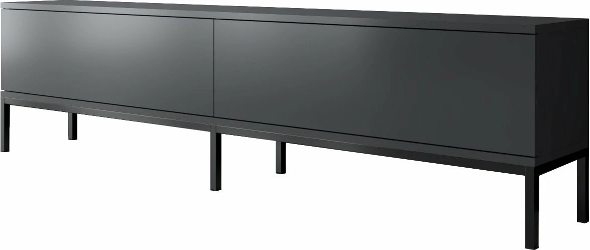 Komodë për TV Hanah Home, Lord, antracit, e zezë
