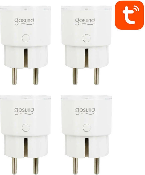 Prizë e mençur WiFi Gosund SP111, 3680W, 16A, set 4 copë, e bardhë