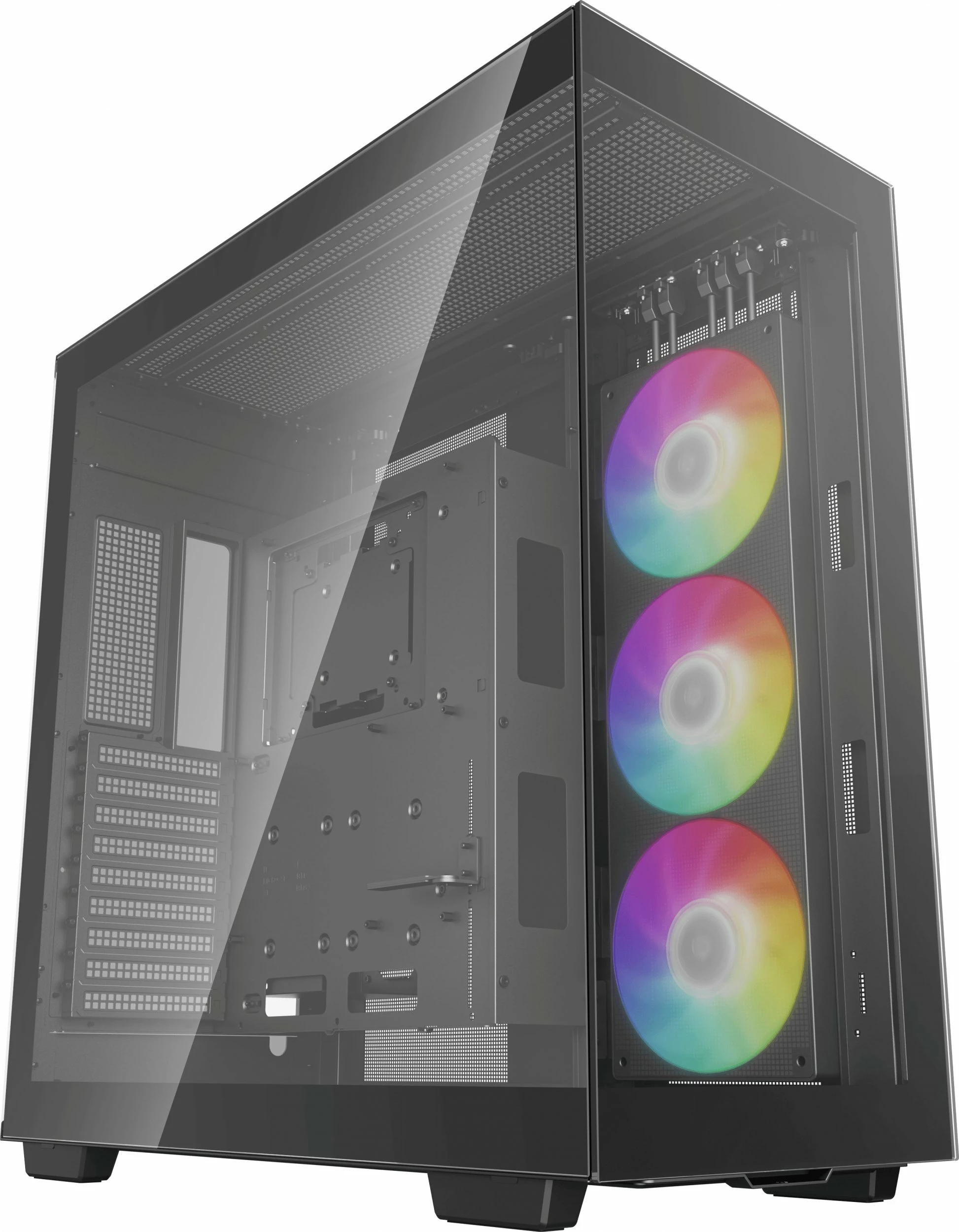 Kasë Deepcool CH780 (R-CH780-BKADE41-G-1) Full Tower ATX/E-ATX, xham i temperuar panoramik, ARGB, 3x140mm fana, e zezë