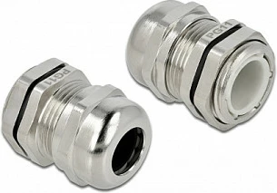 Kabelgland DeLOCK PG11, metal, IP68, për kabllo 10 mm, metalike