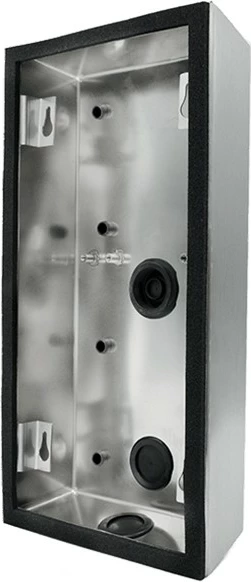 Kasë DoorBird D2101V, çelik inox, montim në mur, e zezë/çelik