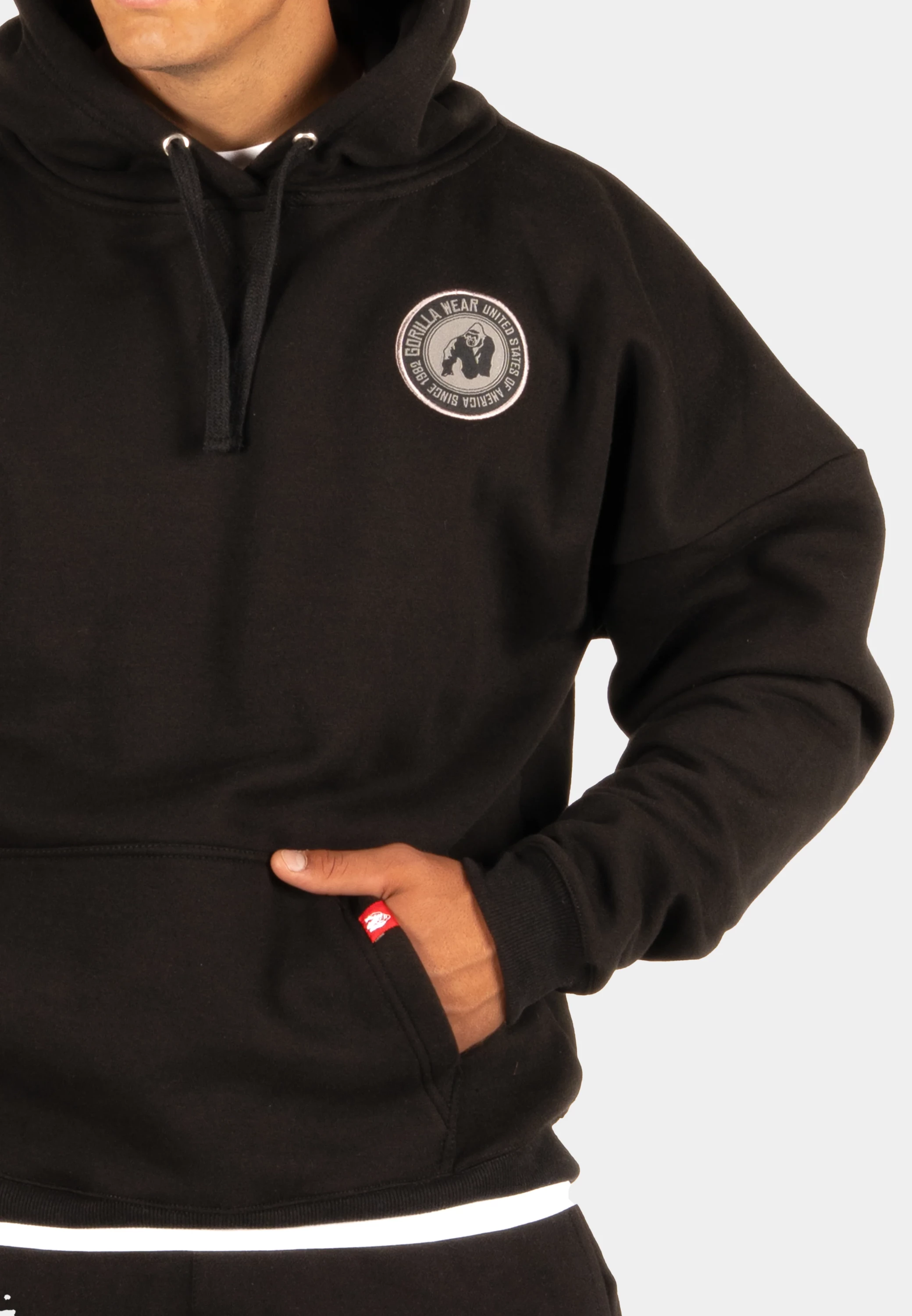 Jordan Oversized Hoodie - Black [Madhësia: M]