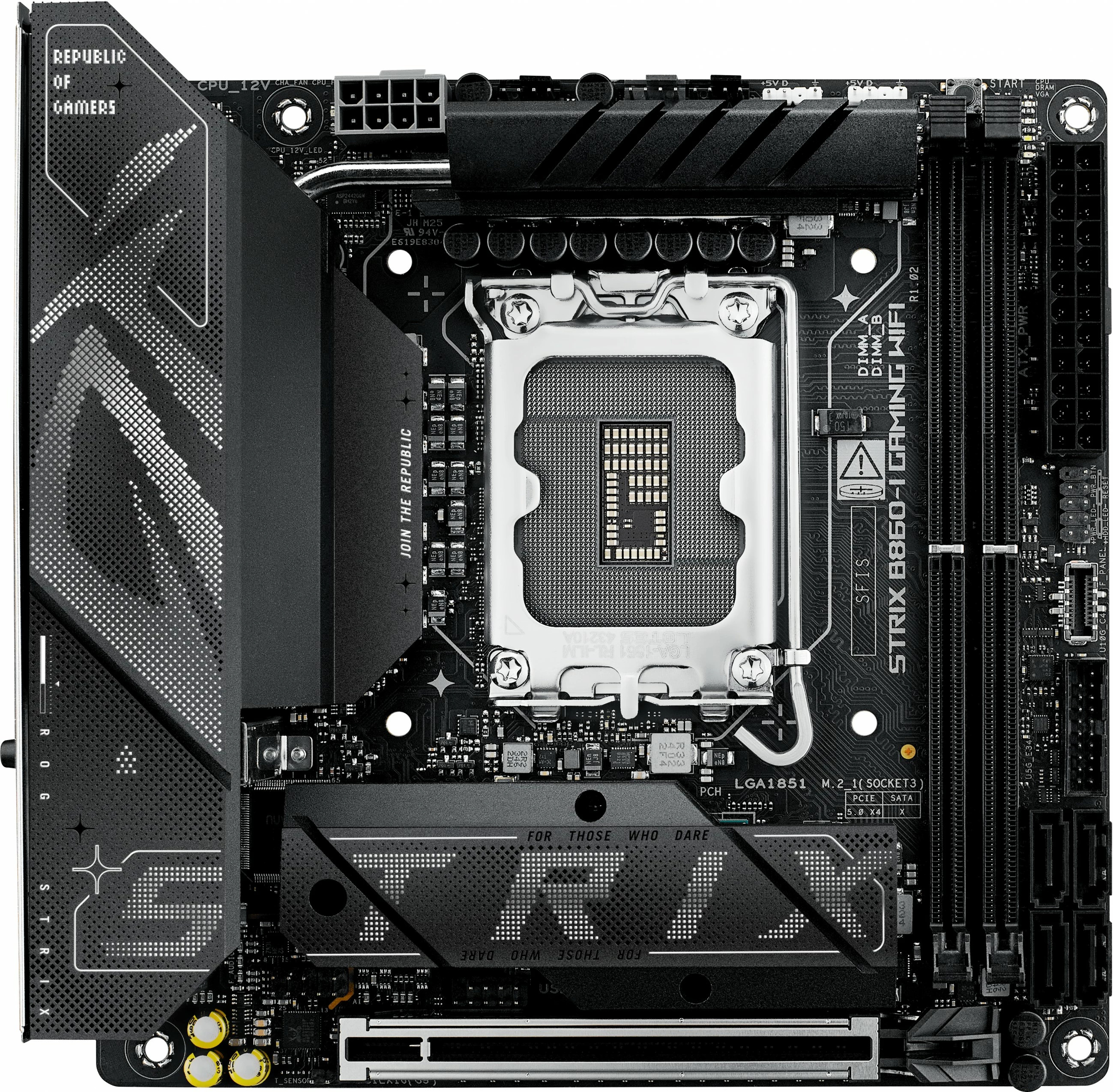 Pllakë amë ASUS ROG STRIX B860-I GAMING WIFI, LGA1851, mini ITX