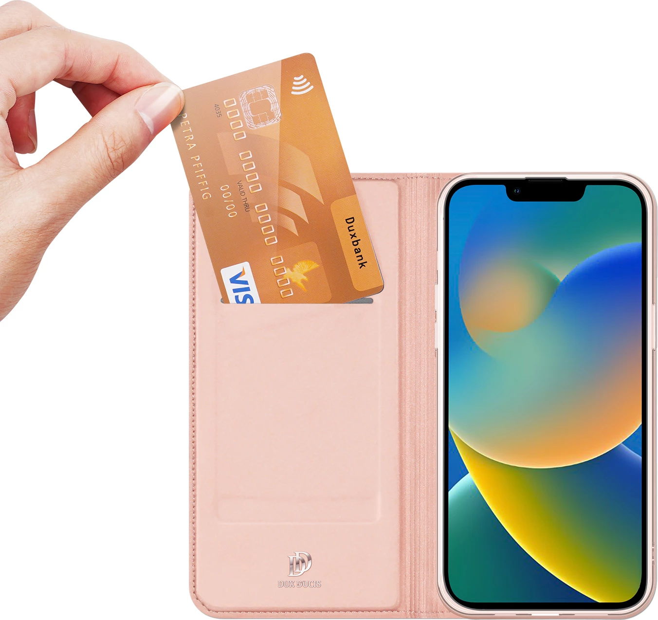 Mbështjellës Dux Ducis Skin Pro për iPhone 14 Plus, rozë