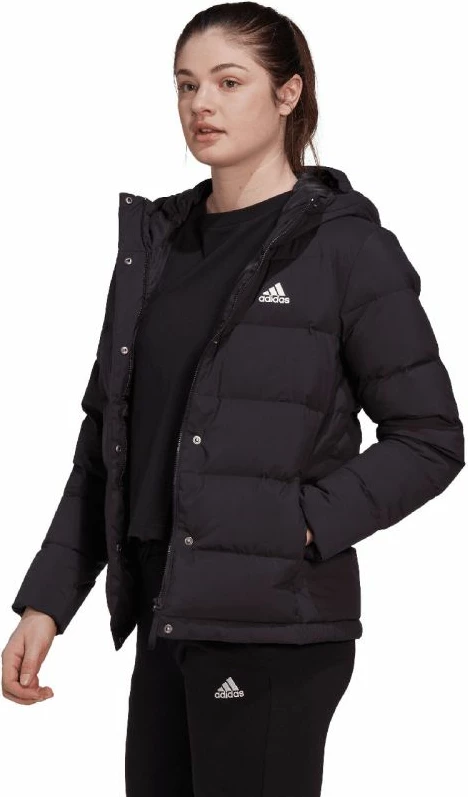 Jakne me kapuç për femra adidas, të zeza [Madhësia: XL]
