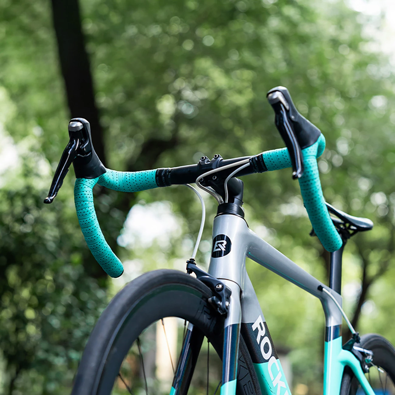 Mbështjellës timoni Rockbros 71240004018, EVA, Power Pattern, i zi, set 2 copë