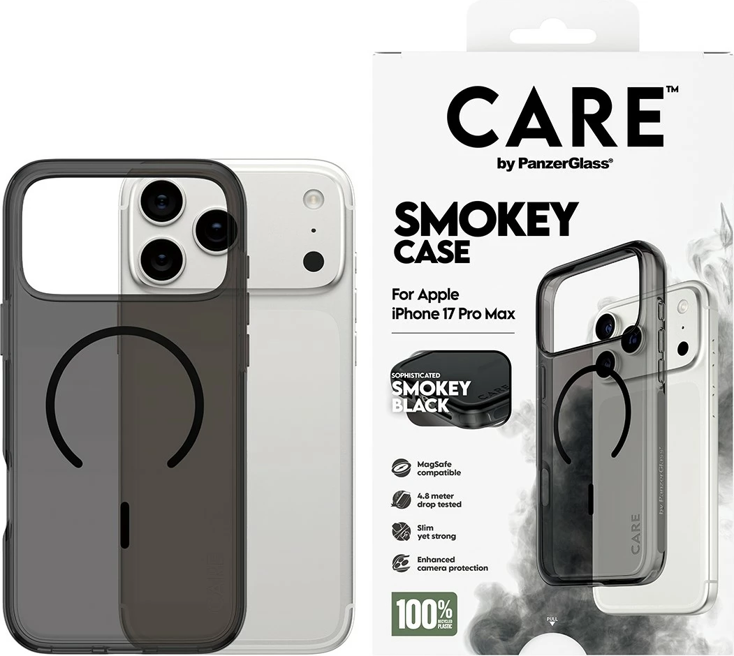 Mbështjellës PanzerGlass CARE BY FLAGSHIP CASE URBAN EXP, për celular, i zi