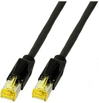 Kabllo rrjeti EFB Elektronik K3130.1,5, Cat6a S/FTP, 1.5m, RJ45-RJ45, 10GbE, e zezë