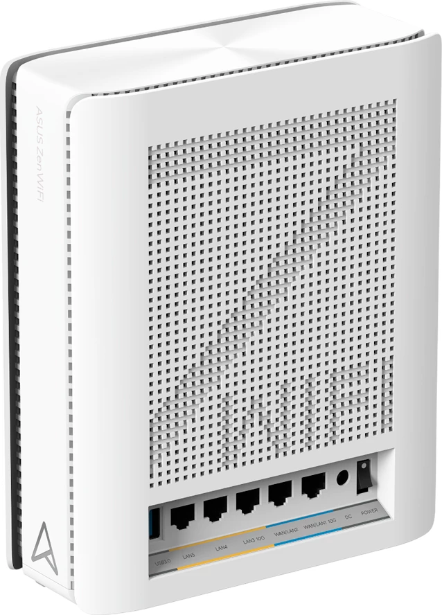 Sistem mesh WiFi 7 ASUS ZenWiFi BQ16 BE25000 quad-band, dual porta 10G, 3-pack, i bardhë