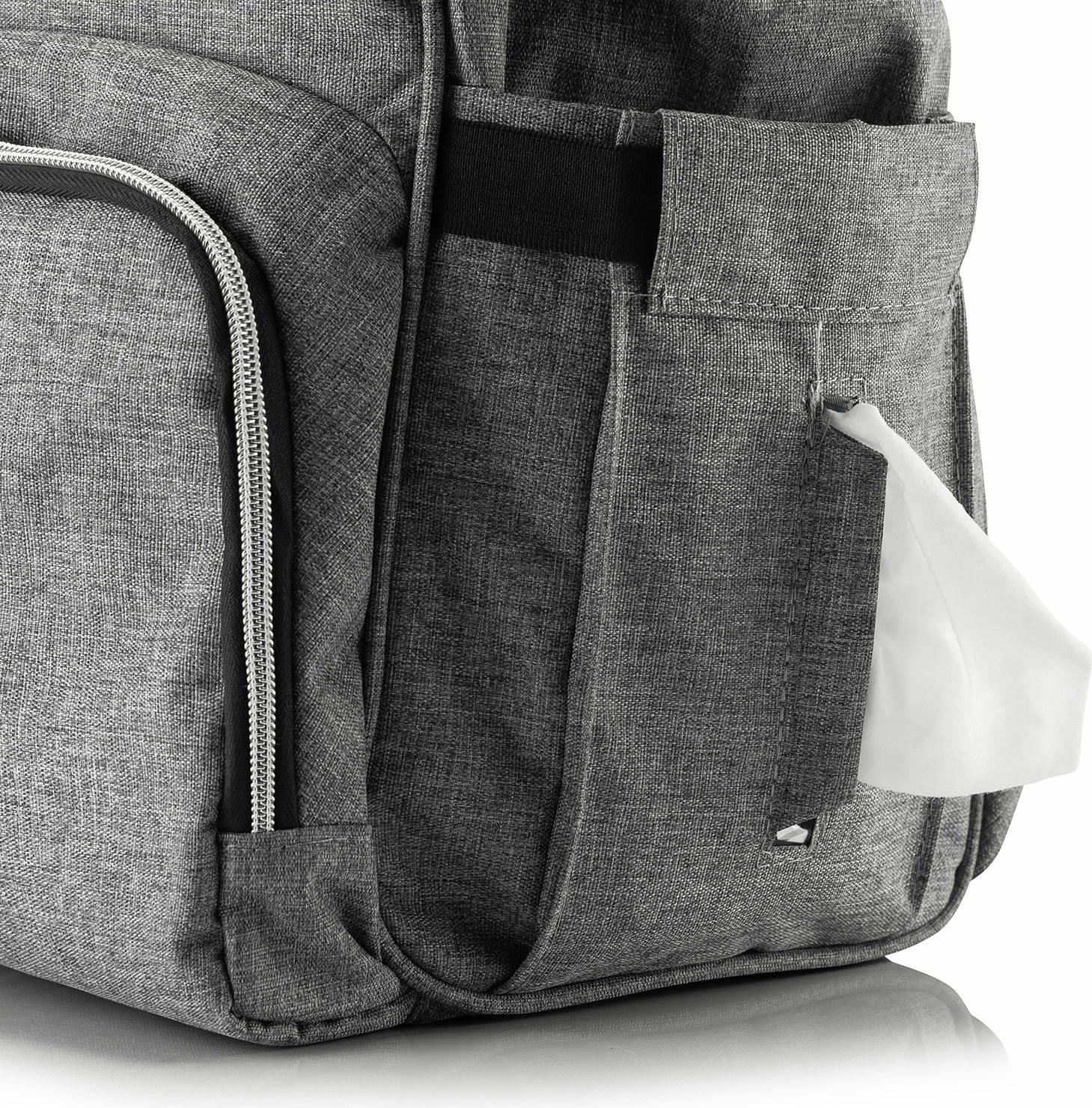 Çantë për pelena Evila Originals, Anne Bebek, ngjyrë gri