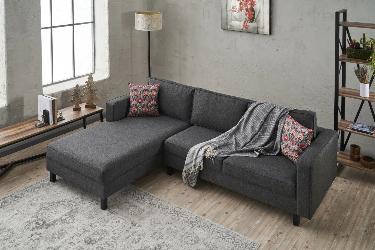 Këndare Atelier del Sofa, Kale Linen, kënd i majtë, anthracite