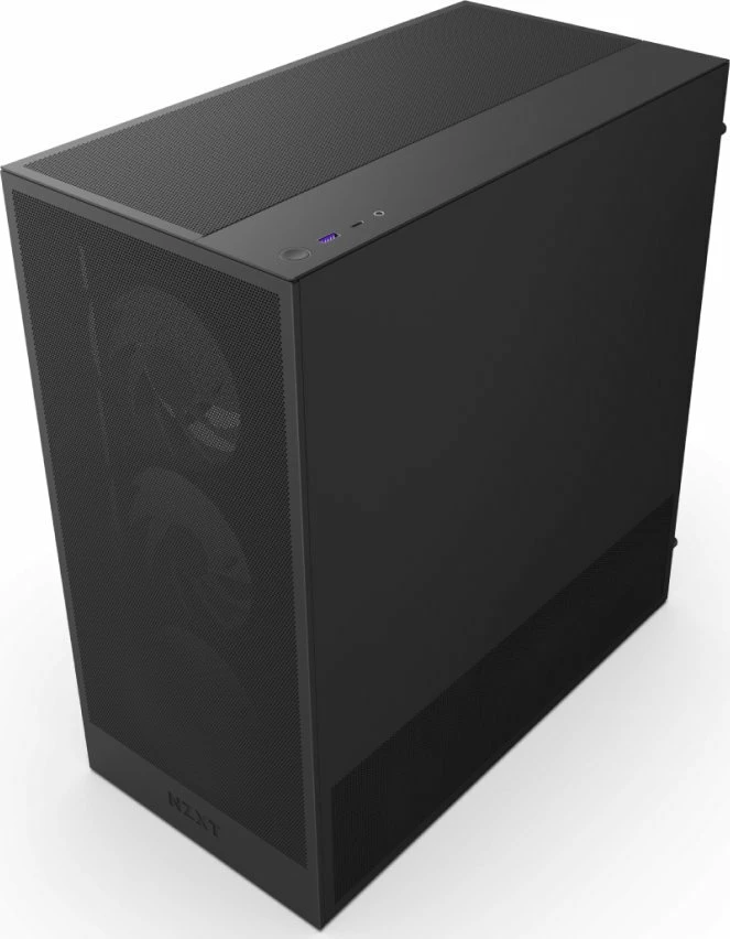 Kasë NZXT H5 Flow RGB CC-H52FB-R1 Midi Tower ATX/eATX, USB-C, pa furnizim rryme, e zezë