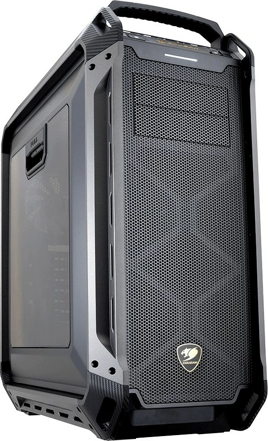 Kasë Cougar Panzer Max midi tower, e zezë