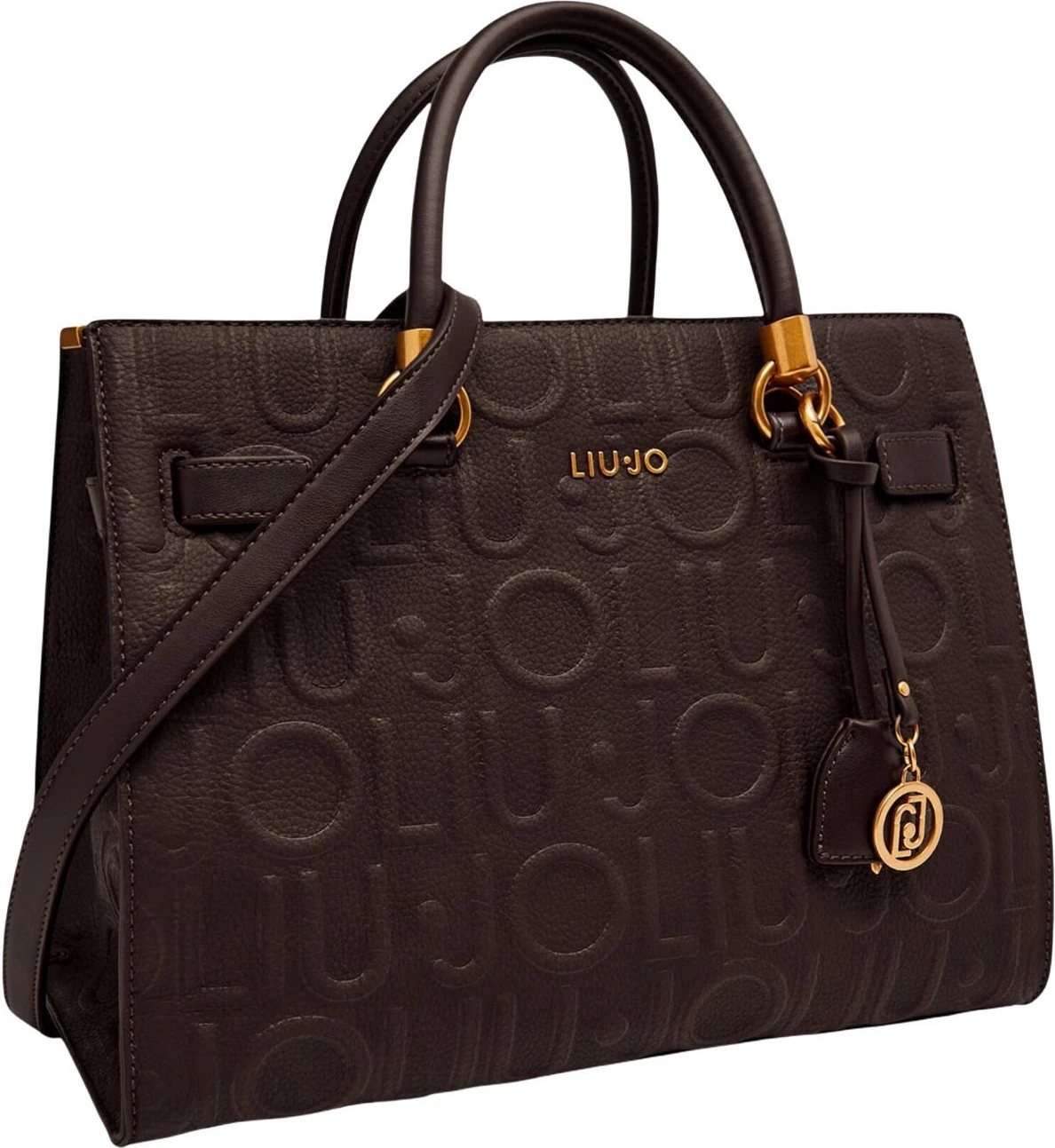 Çantë shopper Liu Jo AF6086 E1139 për femra, kafe e errët