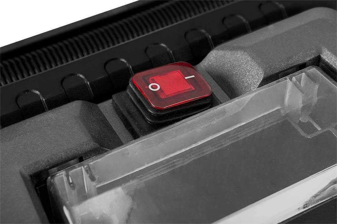 Fshesë industriale me bateri Graphite 58GE105 10L HEPA, funksion fryrjeje, punë e thatë/e lagësht, zi/gri