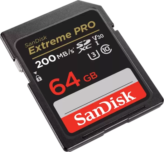 Kartelë memorie SDHC SanDisk Extreme PRO SDSDXXU-064G-GN4IN 64GB, UHS-I U3/V30, deri 200MB/s