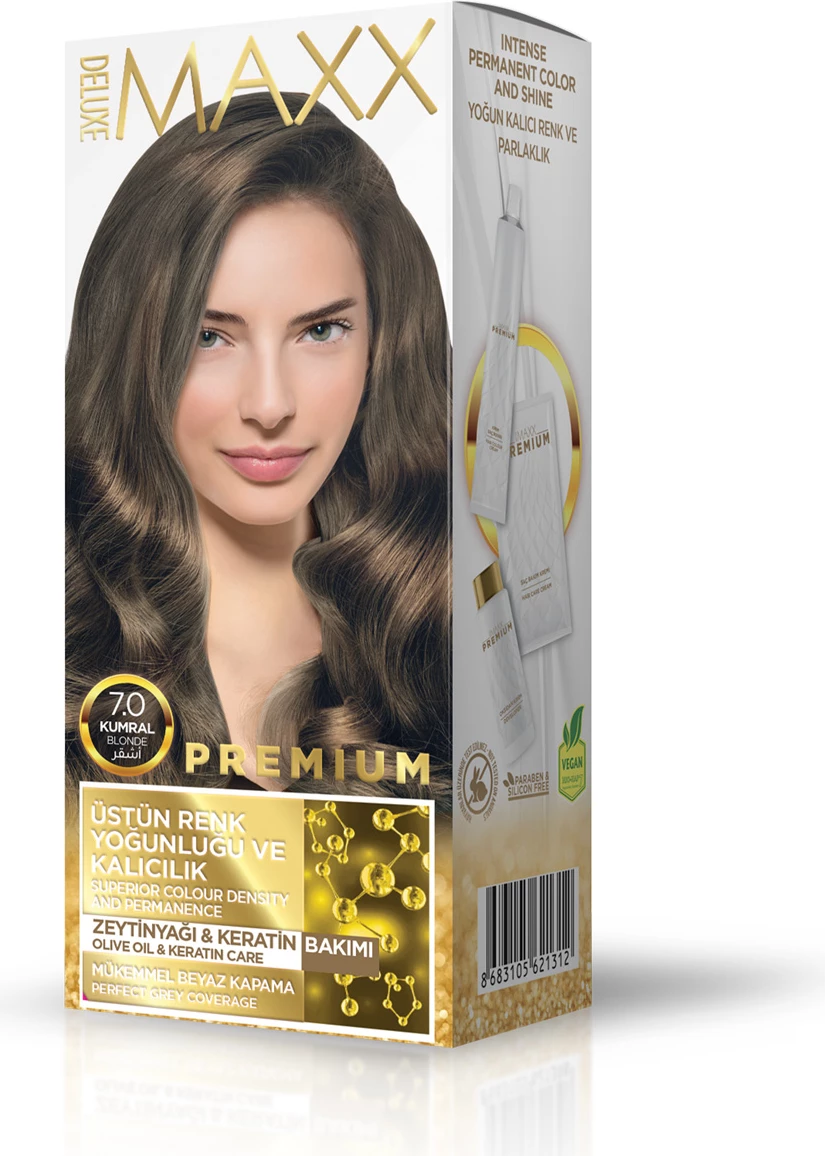 Ngjyrë për flokë PREMIUM 7.0 Blonde, 50 ml