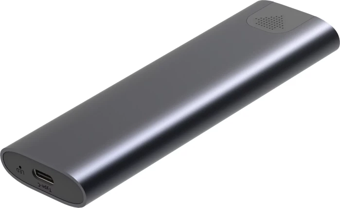 Kasë Sandberg 136-39 për SSD M.2 NVMe, USB 3.2 Gen 2 10Gbps, deri 4TB, gri e errët