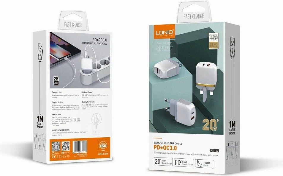 Karikues Ldnio 20W PD&QC Quick Charger