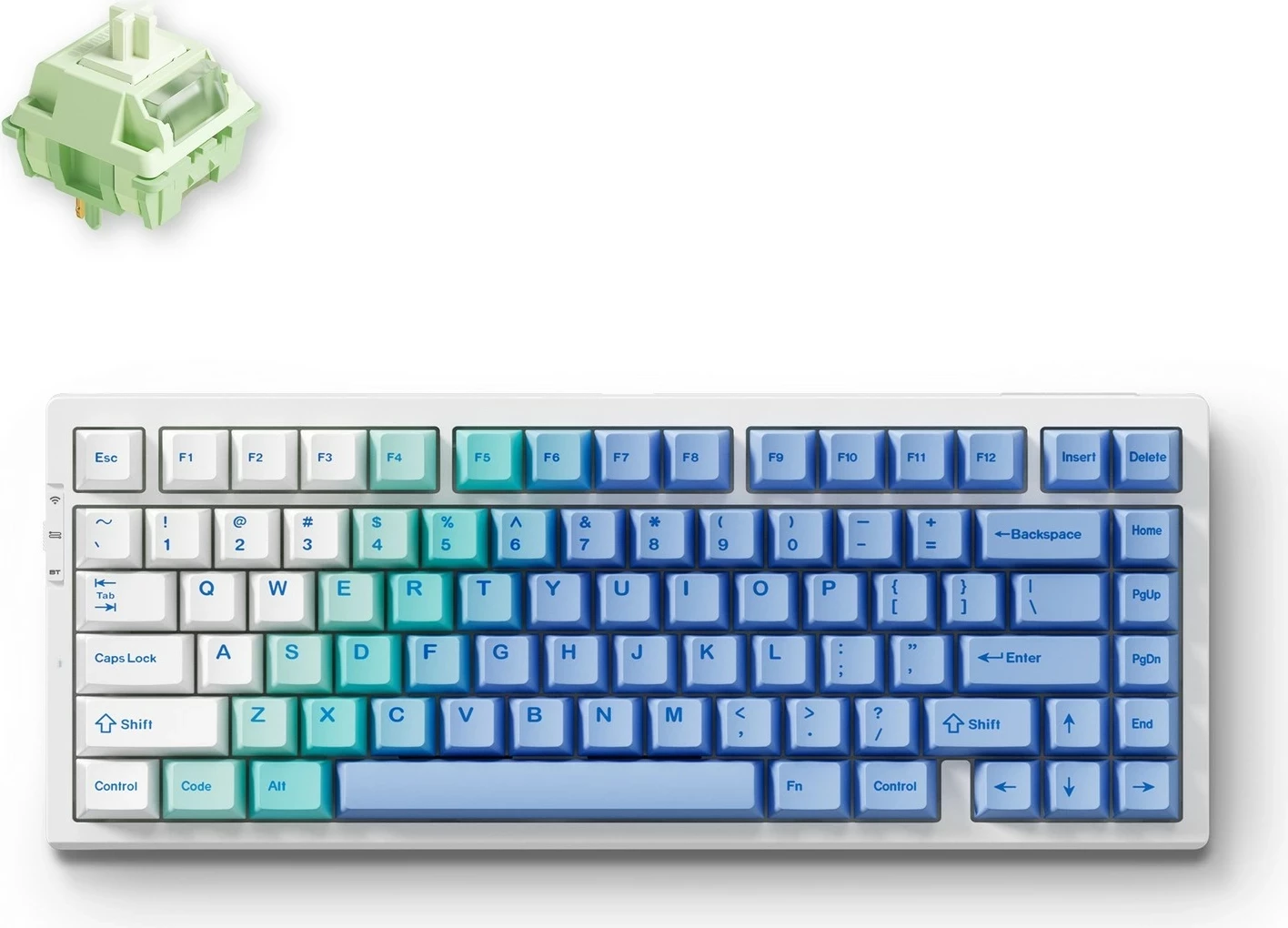Tastierë gaming Mchose G75 Pro, mekanike 75%, wireless/USB-C, RGB, Blue